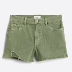 Pistola Winston High Rise Fray Hem Green Shorts Sz 28